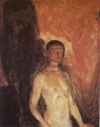 Edvard Munch The Self-Portrait of hell oil painting artist